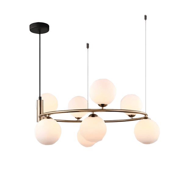 Luminária Pendente Moderna Minimalista Metal Vidro Lunar - ORNE™ — decor studio