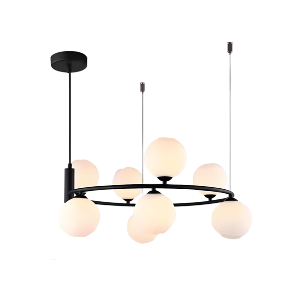 Luminária Pendente Moderna Minimalista Metal Vidro Lunar - ORNE™ — decor studio