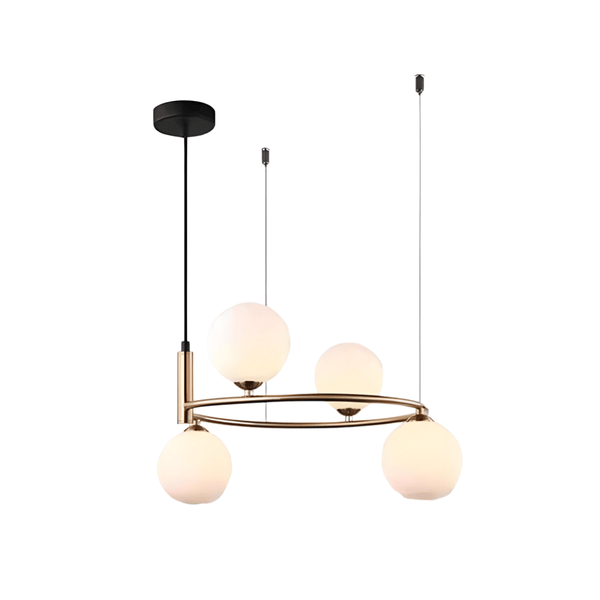 Luminária Pendente Moderna Minimalista Metal Vidro Lunar - ORNE™ — decor studio