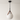 Luminária Pendente Moderna Minimalista Metal Vidro Nipro - Branco / Ø24.5cm / 110V - ORNE™