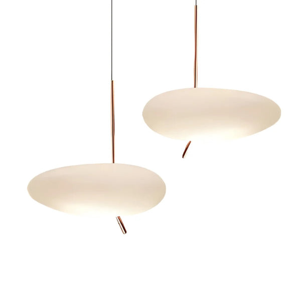 Luminária Pendente Moderna Minimalista Metal Vidro Orgânico Leeds - ORNE™ — decor studio