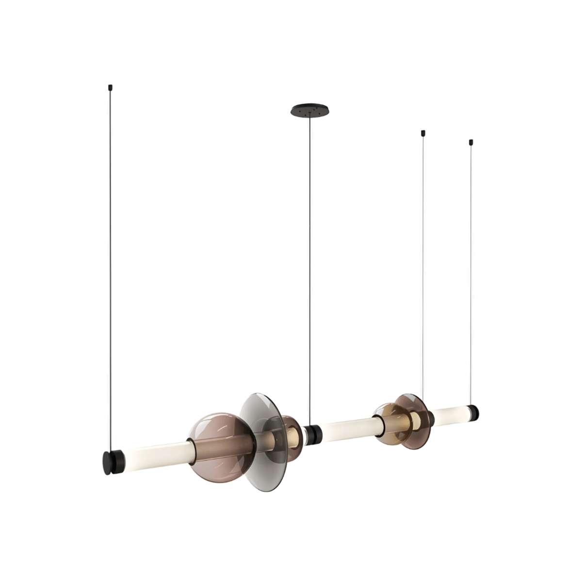 Luminária Pendente Moderna Minimalista Metal Vidro Satalle - ORNE™ — decor studio