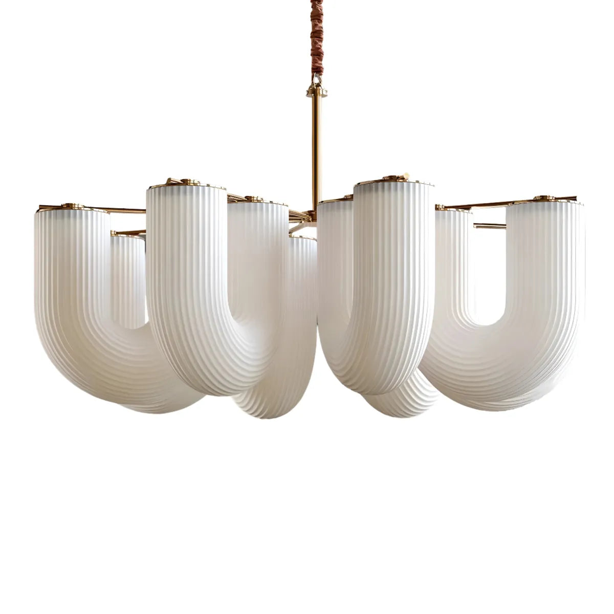 Luminária Pendente Moderna Minimalista Metal Zovvi - Dourado / Ø72cm / Branco Quente (3000K)