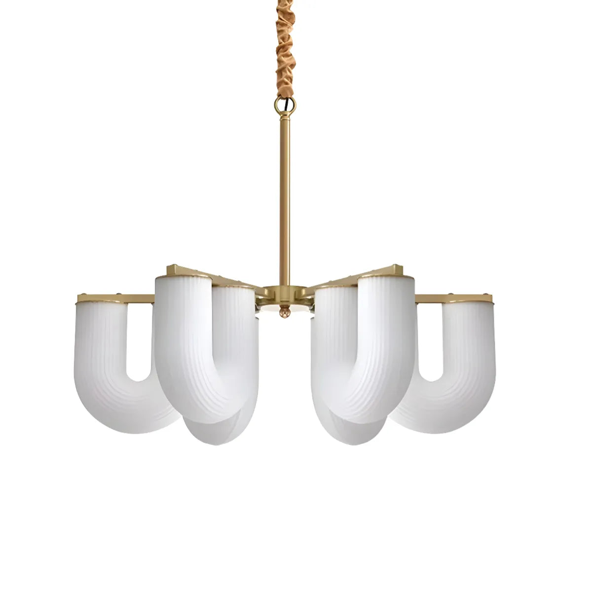 Luminária Pendente Moderna Minimalista Metal Zovvi - Dourado / Ø72cm / Branco Quente (3000K)