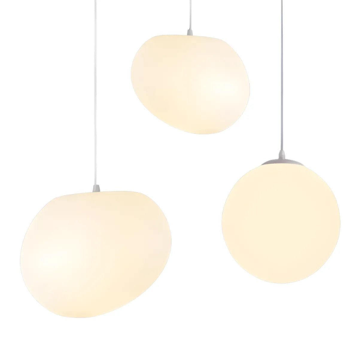 Luminária Pendente Moderna Minimalista Orgânico Metal Vidro Minsk - ORNE™ — decor studio