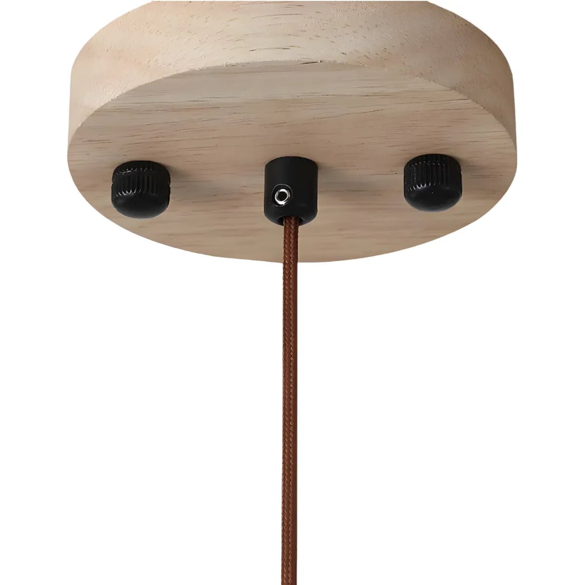 Luminária Pendente Moderna Minimalista Redondo Madeira Mármore Travertino Veko - ORNE™ — decor studio