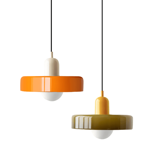 Luminária Pendente Moderna Minimalista Retrô Vidro Color Candy - ORNE™ — decor studio