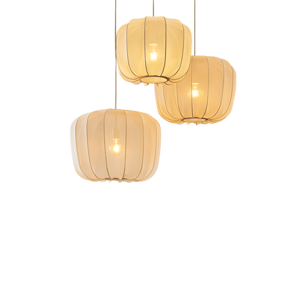 Luminária Pendente Moderna Minimalista Tecido Morgaro - ORNE™ — decor studio