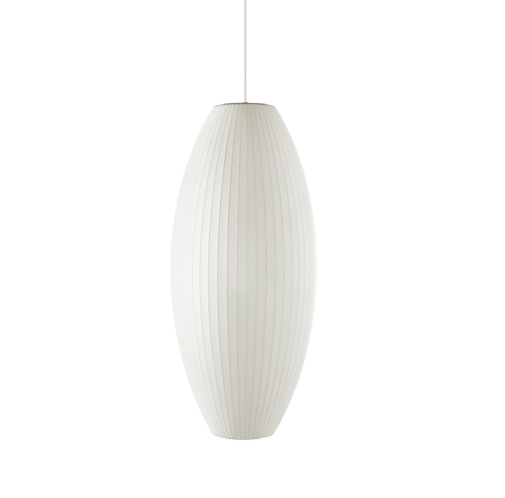Luminária Pendente Moderna Minimalista Tecido Pear Nilsen Barble - ORNE™ — decor studio