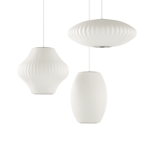 Luminária Pendente Moderna Minimalista Tecido Pear Nilsen Barble - ORNE™ — decor studio