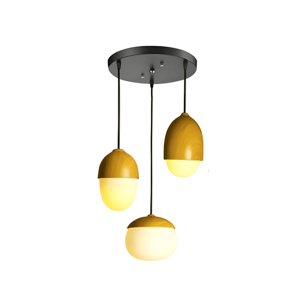 Luminária Pendente Moderna Minimalista Vidro Madeira Uliven - ORNE™ — decor studio