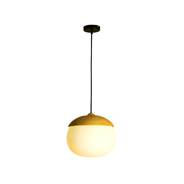 Luminária Pendente Moderna Minimalista Vidro Madeira Uliven - ORNE™ — decor studio