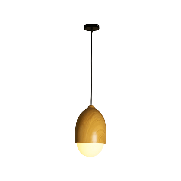 Luminária Pendente Moderna Minimalista Vidro Madeira Uliven - ORNE™ — decor studio