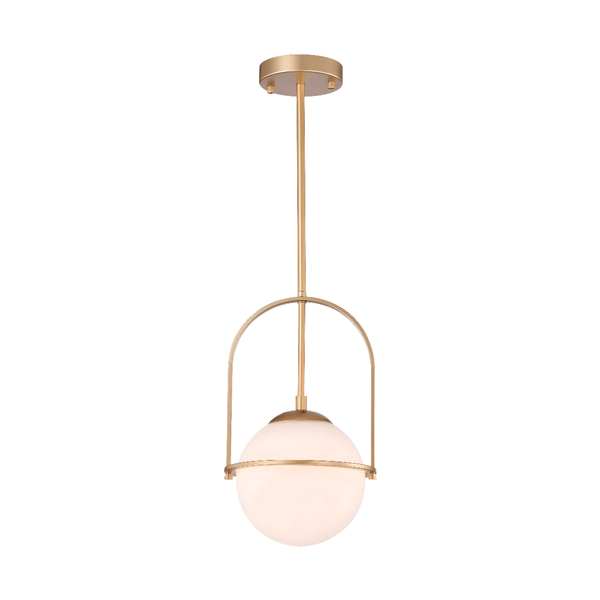 Luminária Pendente Moderna Minimalista Vidro Metal Haloé - ORNE™ — decor studio