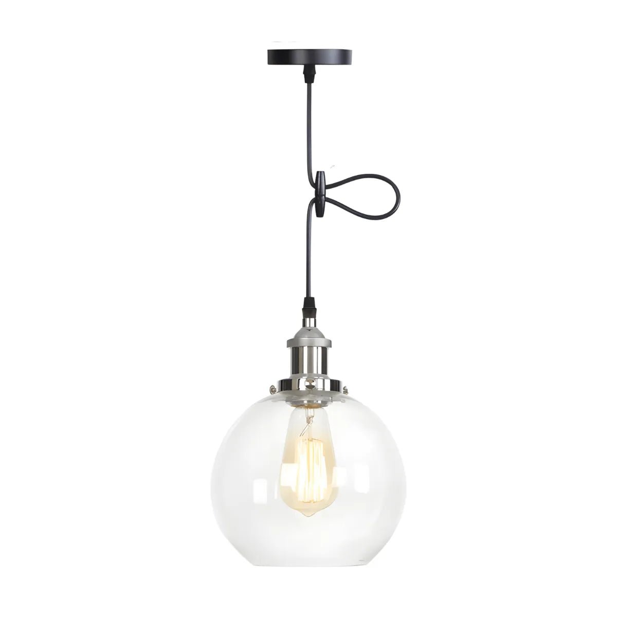 Luminária Pendente Moderno Industrial Globo Vidro Metal Vintage Loft - ORNE™ — decor studio
