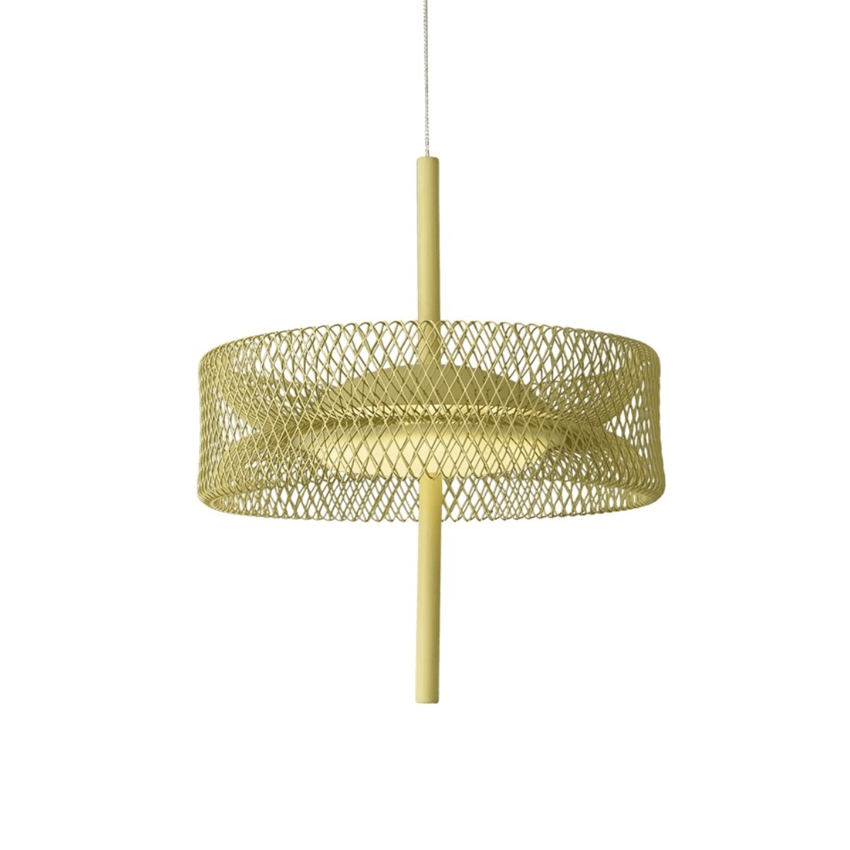 Luminária Pendente Moderno Industrial Moxe - Amarelo