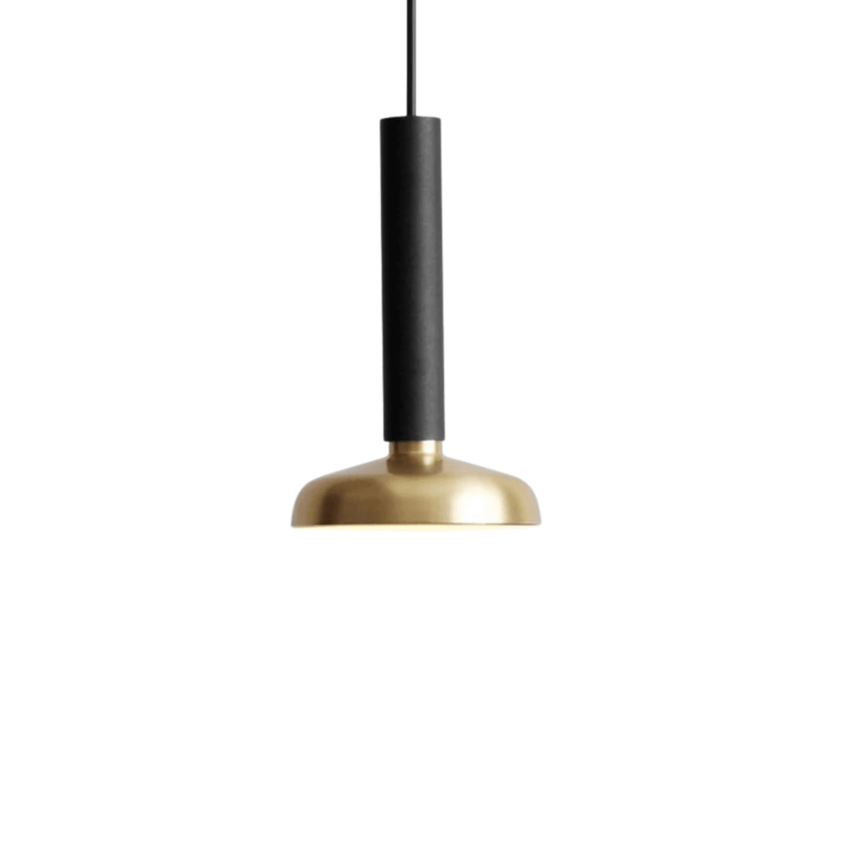 Luminária Pendente Moderno Minimalista Astra - Preto e Dourado