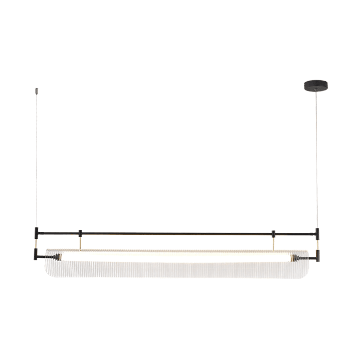 Luminária Pendente Moderno Minimalista Blake - 80cm / Preto