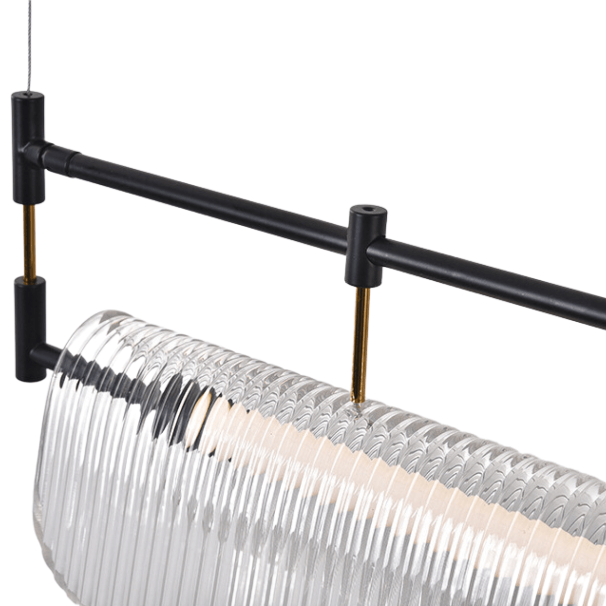 Luminária Pendente Moderno Minimalista Blake - 80cm / Preto