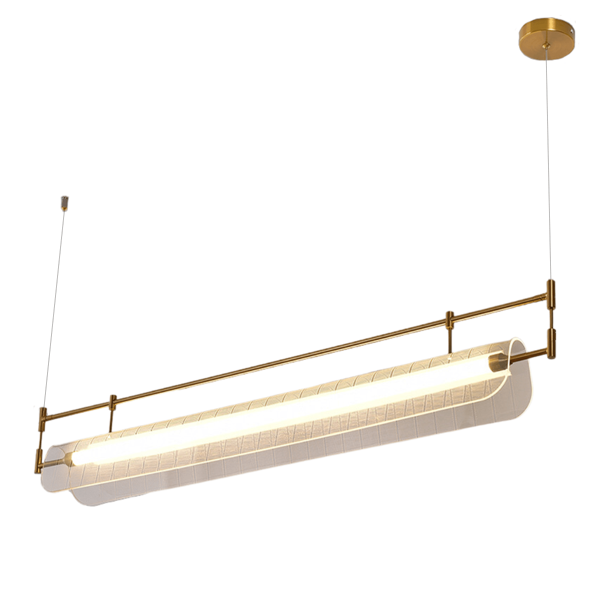 Luminária Pendente Moderno Minimalista Blake - 80cm / Dourado