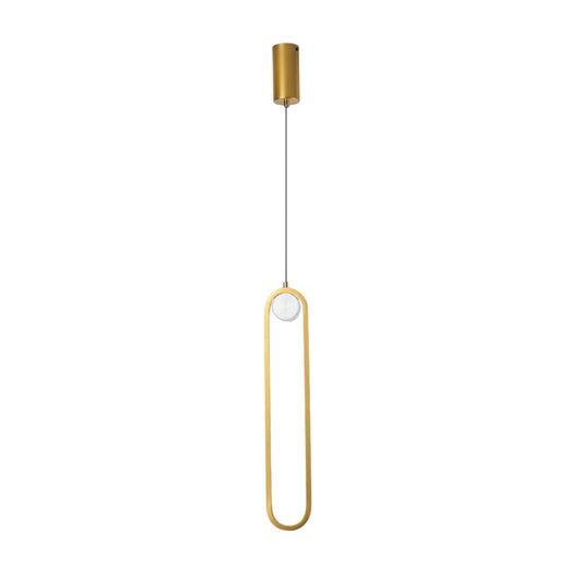 Luminária Pendente Moderno Minimalista Boldy - Dourado