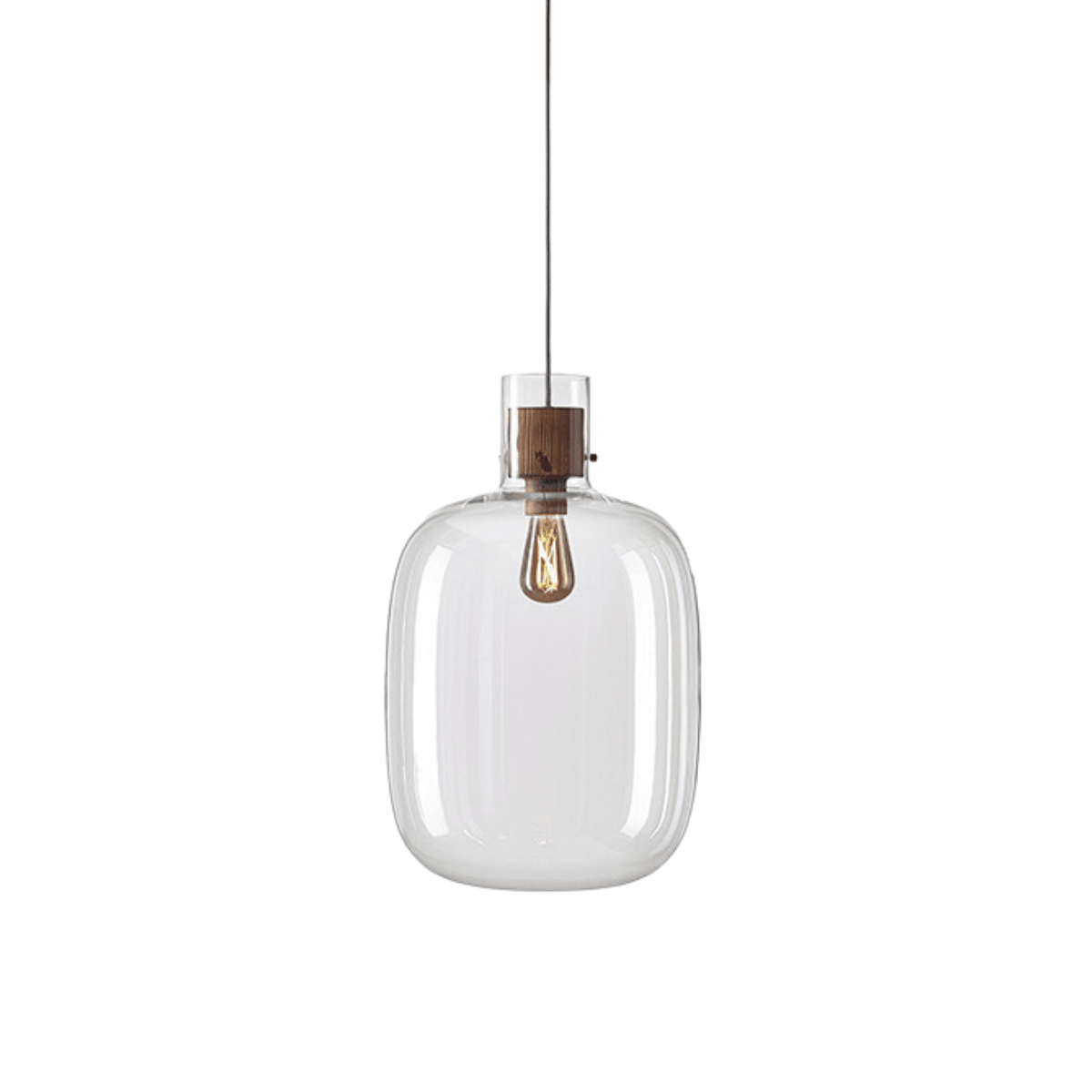 Luminária Pendente Moderno Minimalista Bottle - Incolor Ø30