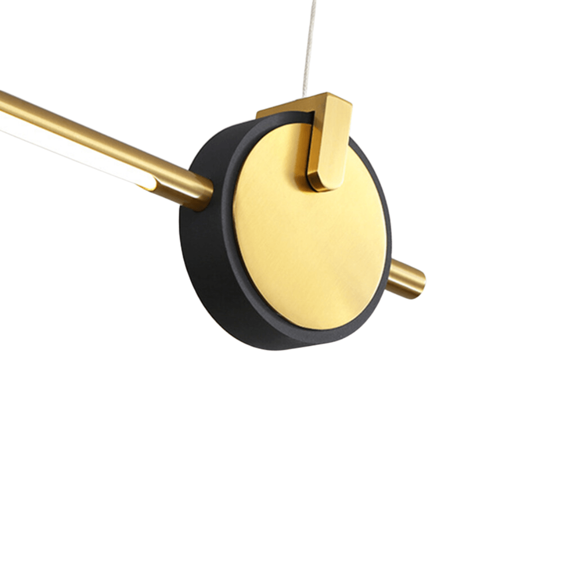 Luminária Pendente Moderno Minimalista Brizmo - Dourado / 120cm