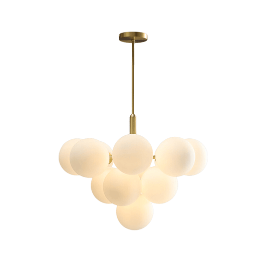 Luminária Pendente Moderno Minimalista Cúpula Vidro Wolk - Ø60cm