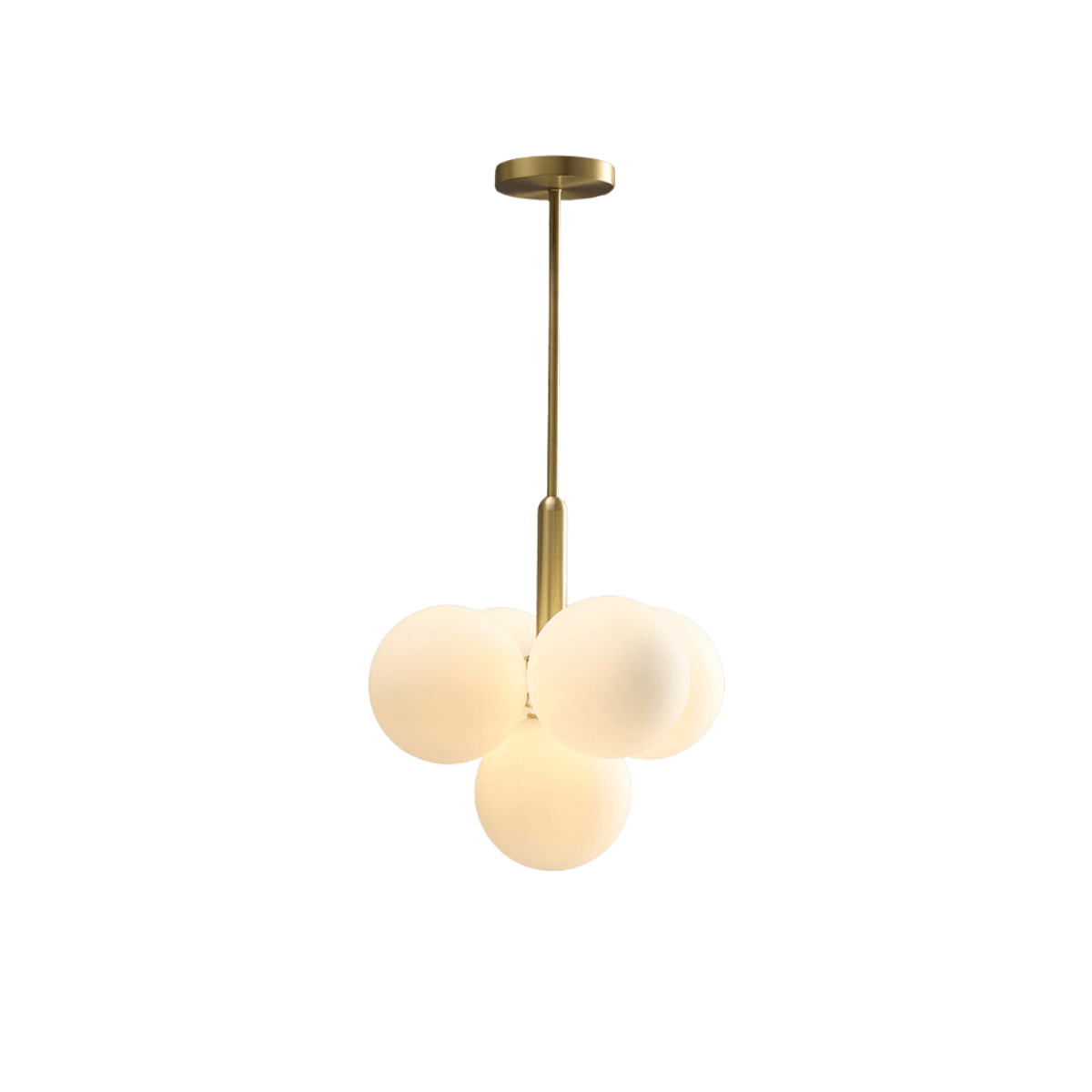 Luminária Pendente Moderno Minimalista Cúpula Vidro Wolk - Ø37cm