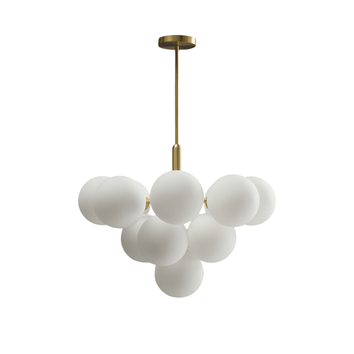 Luminária Pendente Moderno Minimalista Cúpula Vidro Wolk - Ø60cm