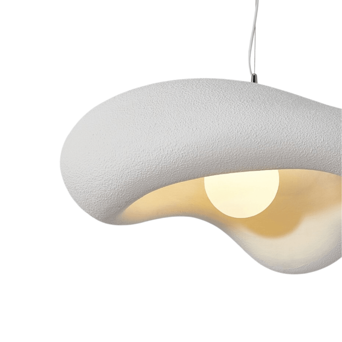 Luminária Pendente Moderno Minimalista Eggshell - Branco