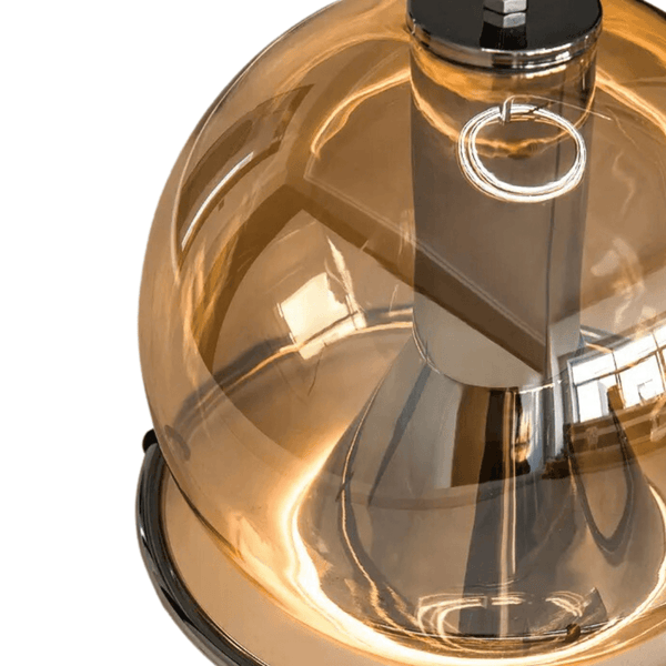 Luminária Pendente Moderno Minimalista Globo Vidro Ambar Oiren - ORNE™ — decor studio