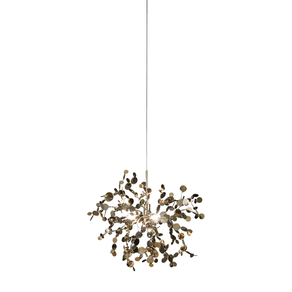 Luminária Pendente Moderno Minimalista Kirrily - Dourado / 40cm