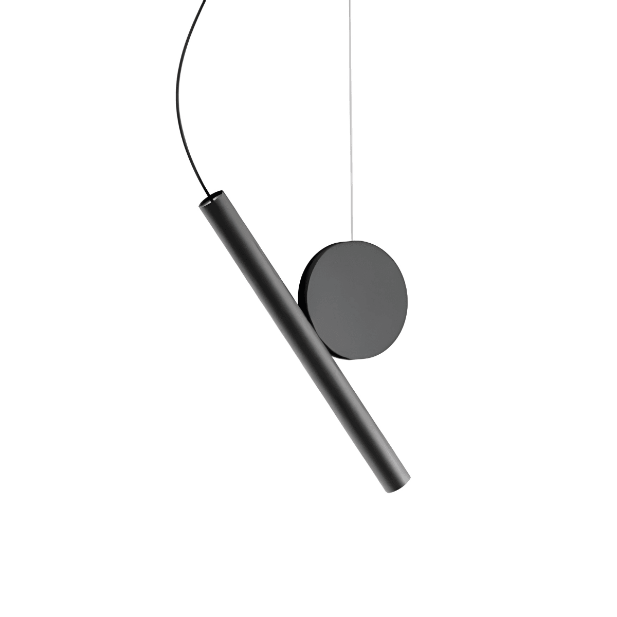 Luminária Pendente Moderno Minimalista LED Fixture - Preto