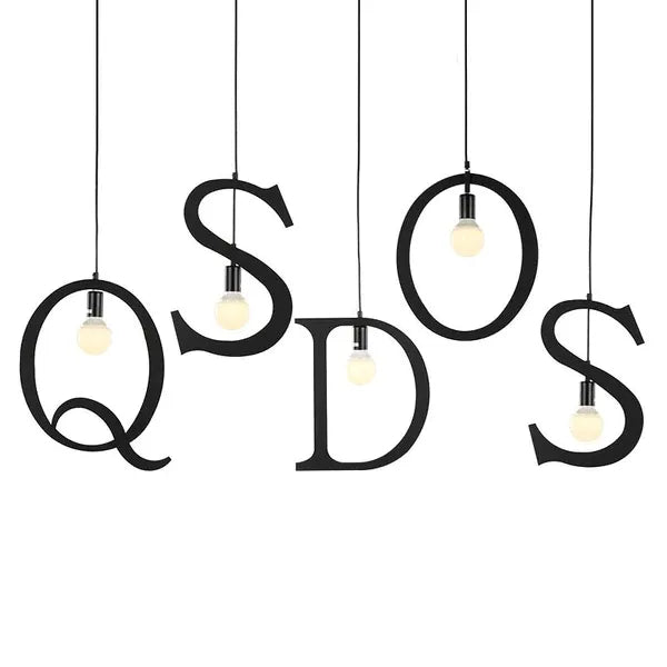 Luminária Pendente Moderno Minimalista Letras ABC - ORNE™ — decor studio