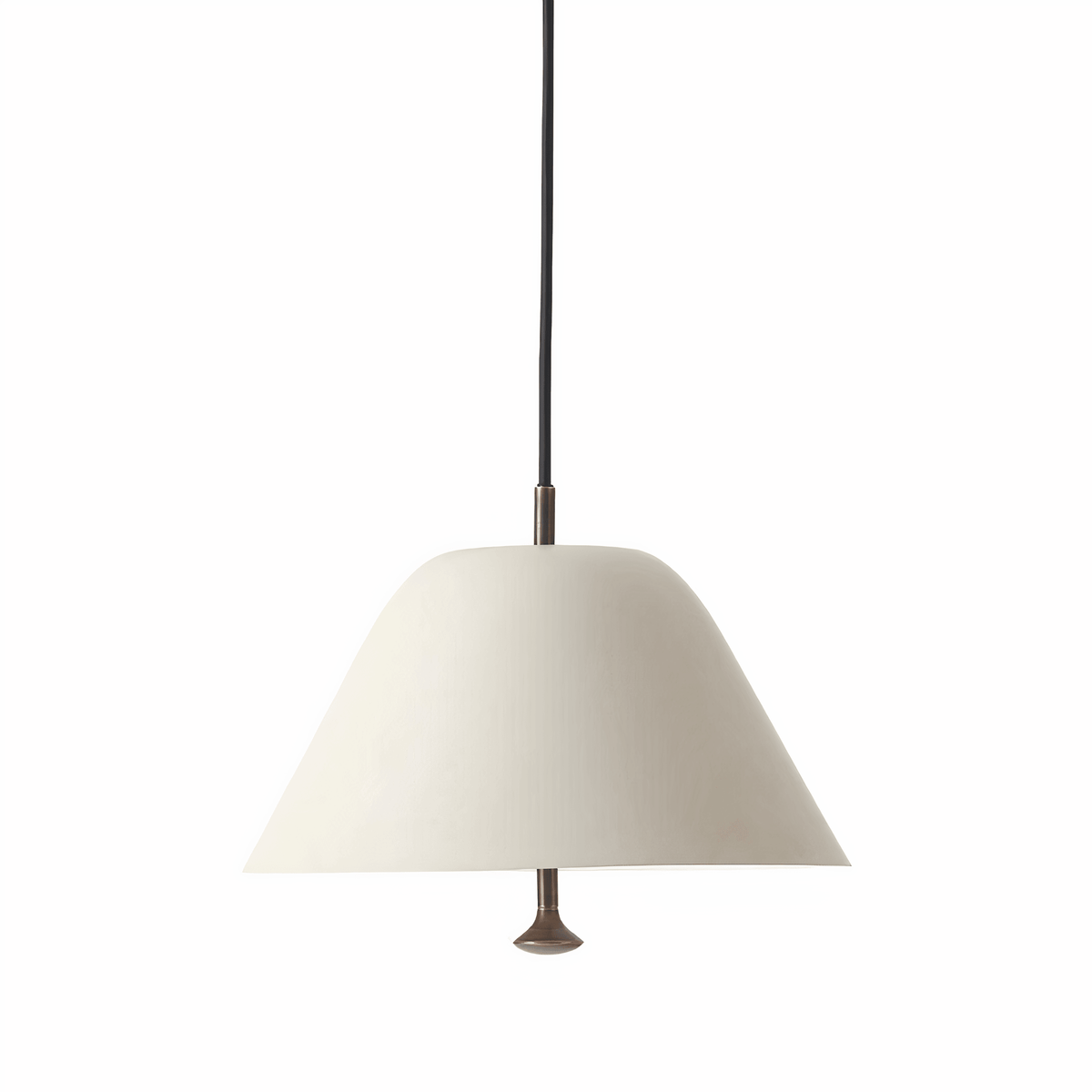 Luminária Pendente Moderno Minimalista Levi - Branco / Ø28cm / Branco Quente (3000K)