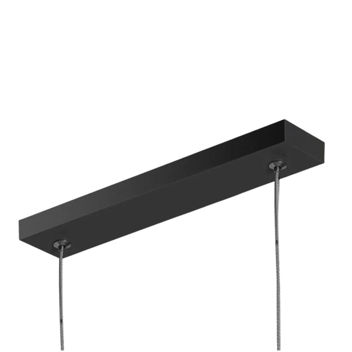 Luminária Pendente Moderno Minimalista Linear LED Linea - 90cm / Preto / Branco Quente (3000K)