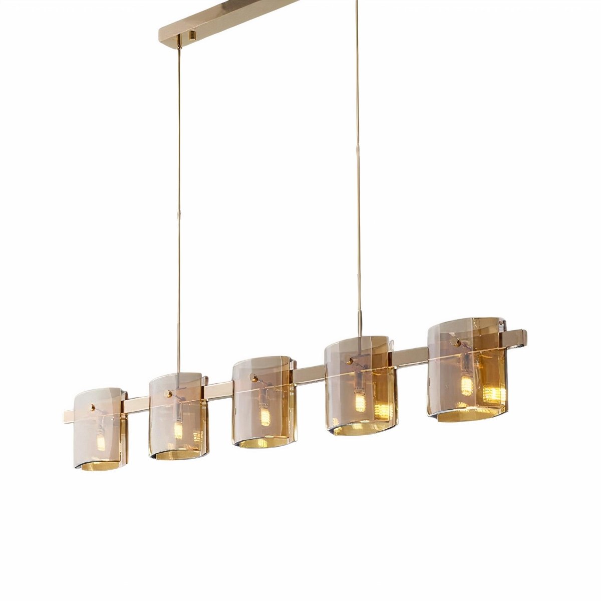 Luminária Pendente Moderno Minimalista Linear Retangular Vidro Flux - ORNE™ — decor studio