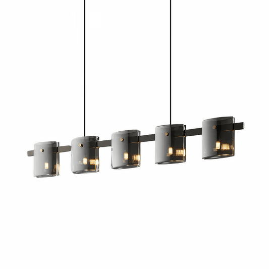 Luminária Pendente Moderno Minimalista Linear Retangular Vidro Flux - ORNE™ — decor studio