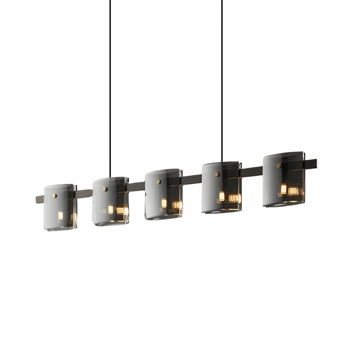 Luminária Pendente Moderno Minimalista Linear Retangular Vidro Flux - ORNE™ — decor studio