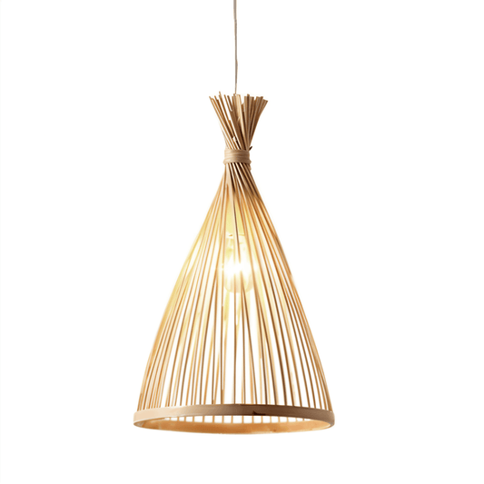 Luminária Pendente Moderno Minimalista Madeira Bamboo - ORNE™ — decor studio