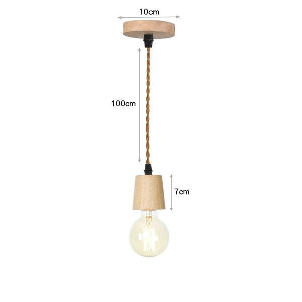 Luminária Pendente Moderno Minimalista Madeira Point - ORNE™ — decor studio