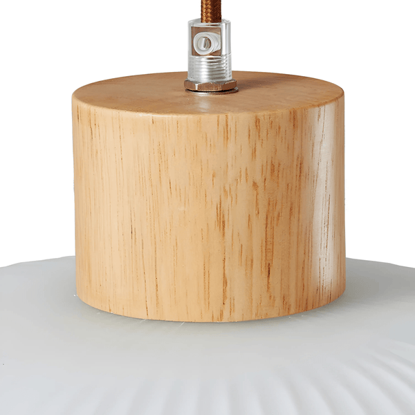Luminária Pendente Moderno Minimalista Madeira Vidro Japonês Kittan - ORNE™ — decor studio