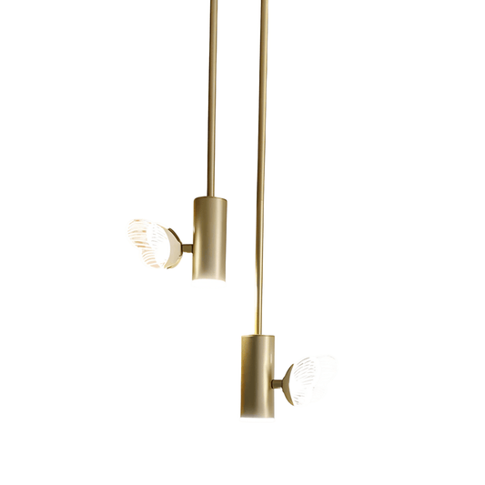 Luminária Pendente Moderno Minimalista Metal Dourado LED Turnstile - ORNE™ — decor studio