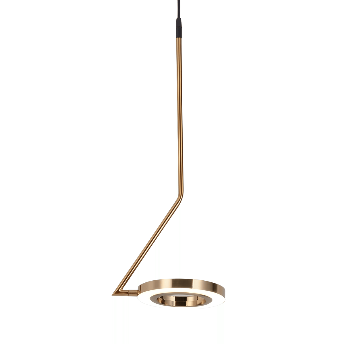 Luminária Pendente Moderno Minimalista Metal LED Aisle - Dourado