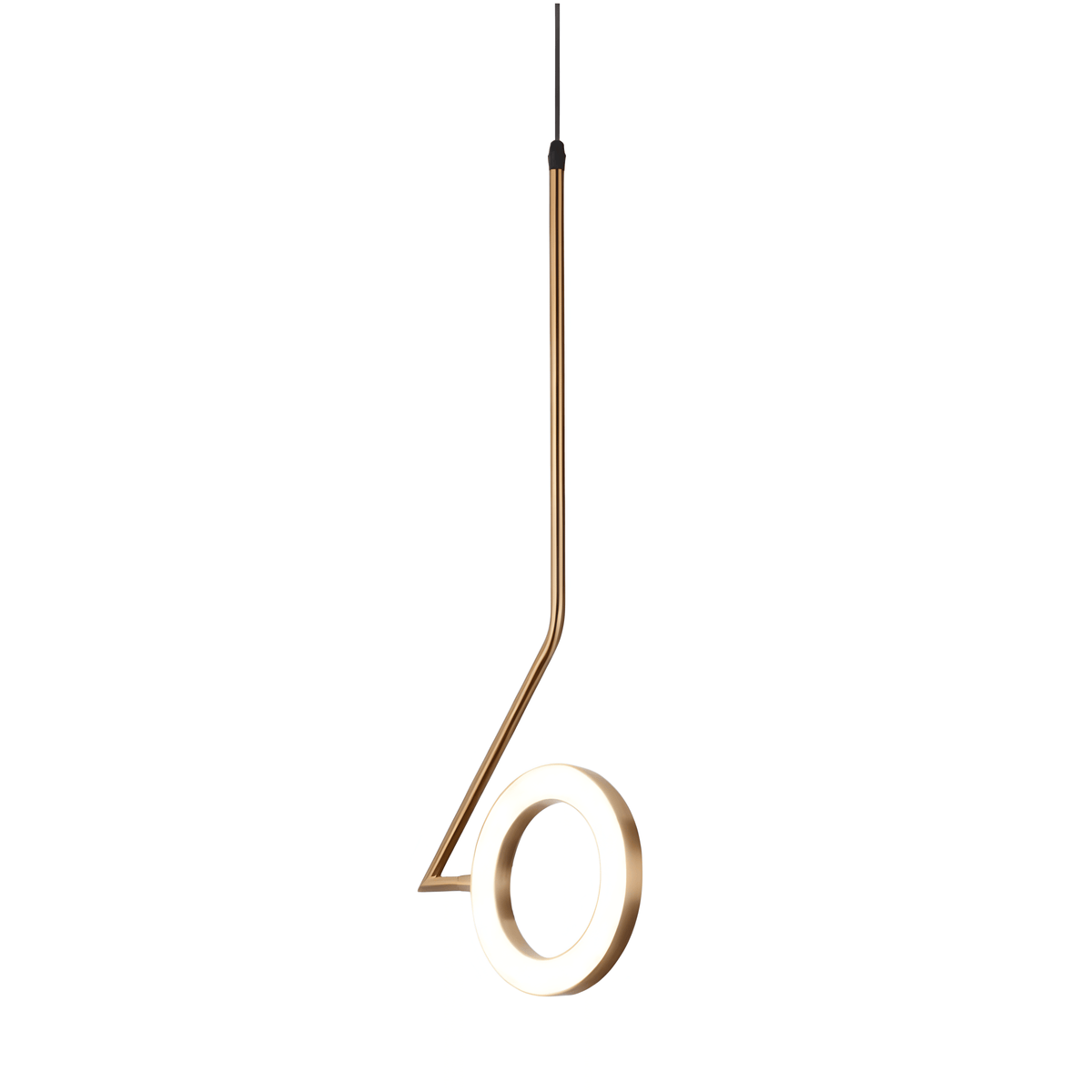 Luminária Pendente Moderno Minimalista Metal LED Aisle - Dourado