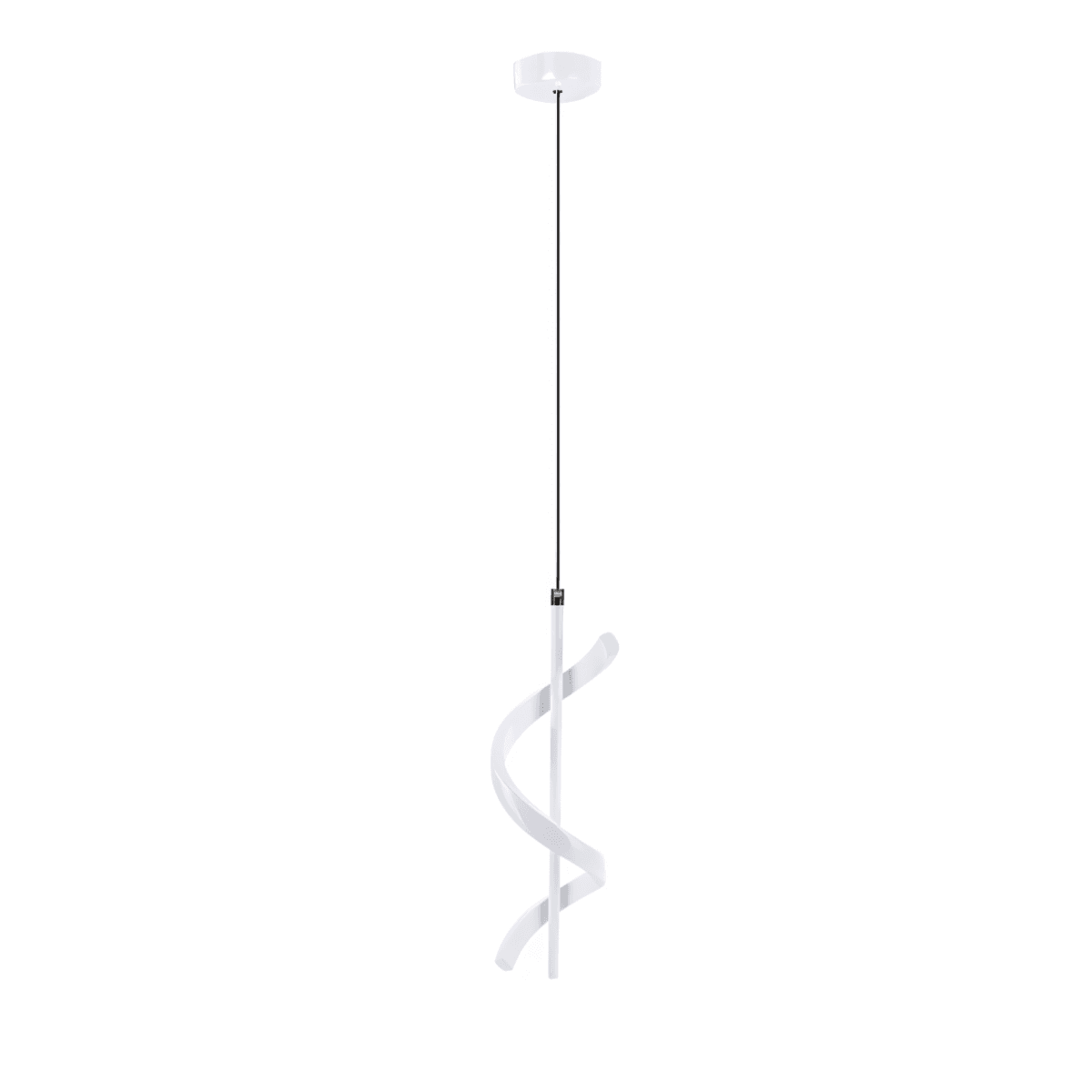 Luminária Pendente Moderno Minimalista Metal LED Cyrve - Branco / Branco Quente (3000K)