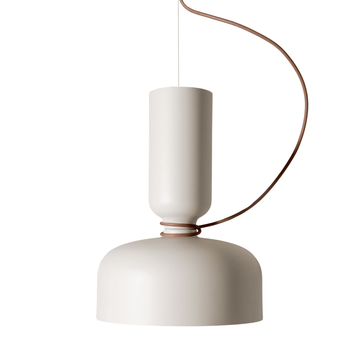 Luminária Pendente Moderno Minimalista Nia White - C / Ø28cm