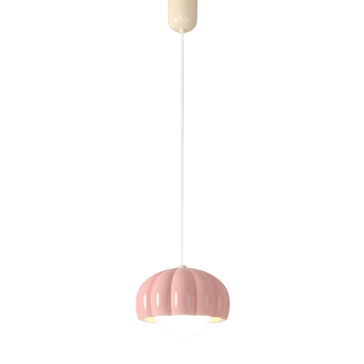 Luminária Pendente Moderno Minimalista Pumpkin - Rosa