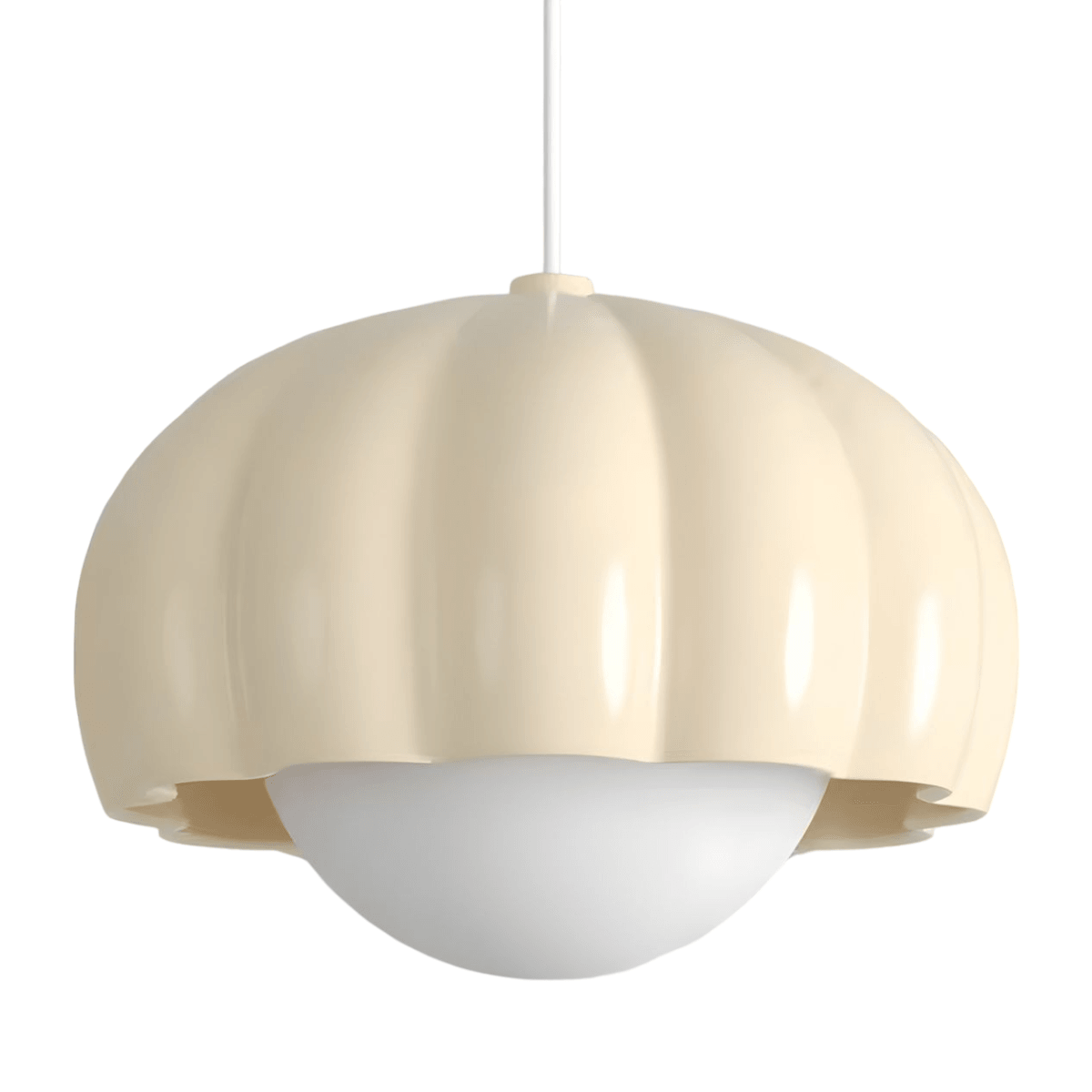 Luminária Pendente Moderno Minimalista Pumpkin - Bege